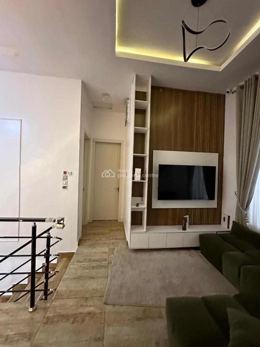 Fully Furnished 4 Bedroom Semi Detached Duplex with Solar Inverter, 4 Bedroom Duplex for Rent, Ikota, Lekki, Lagos, Semi-detached Duplex for Rent