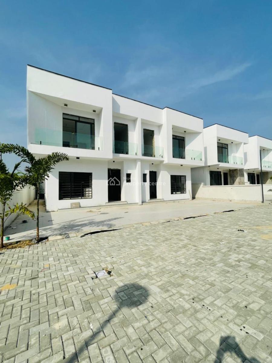 Luxury Well Finished 4 Bedroom Semi Detached Duplex with Pool and Bq, Orchid Road, Highly Secured and Gated Call to Access Estate, No Flood, Lekki, Lagos, Semi-detached Duplex for Sale