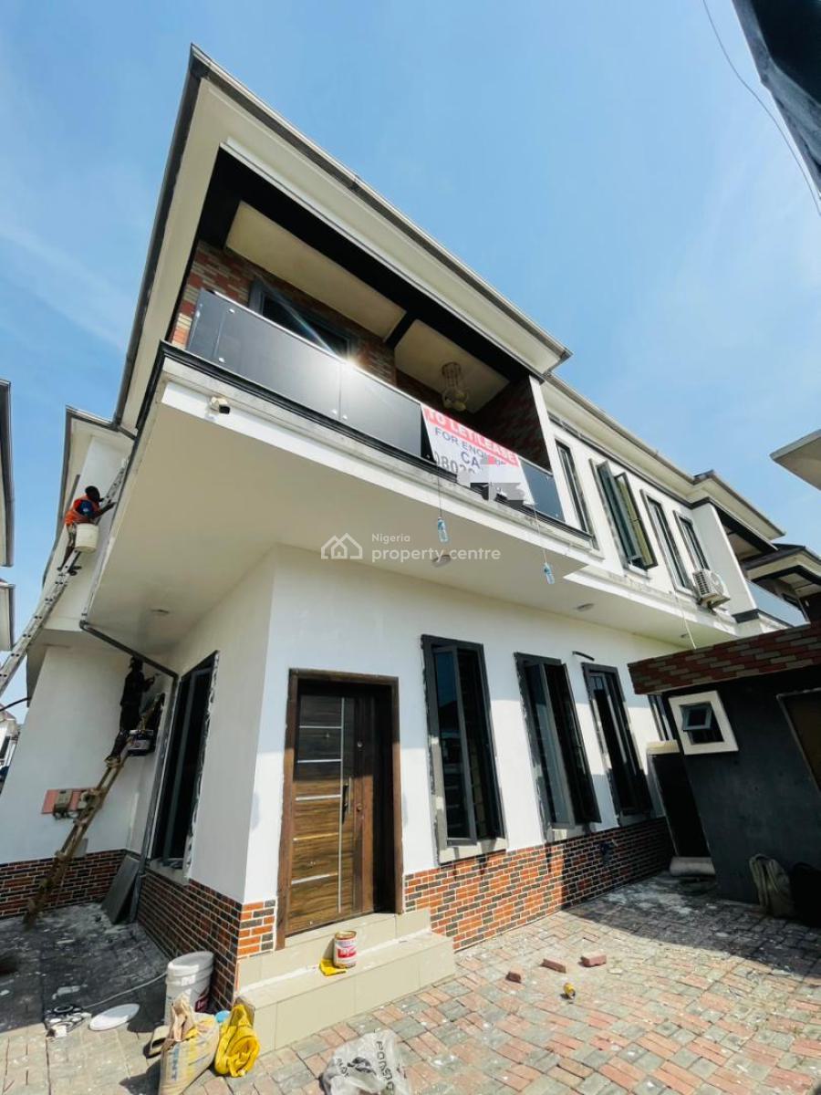 Beautiful Self Compound Semi Detached Duplex with Bq, Orchid Road, Very Secure and Serene Estate, Zero Flooding, Lekki, Lagos, Semi-detached Duplex for Rent