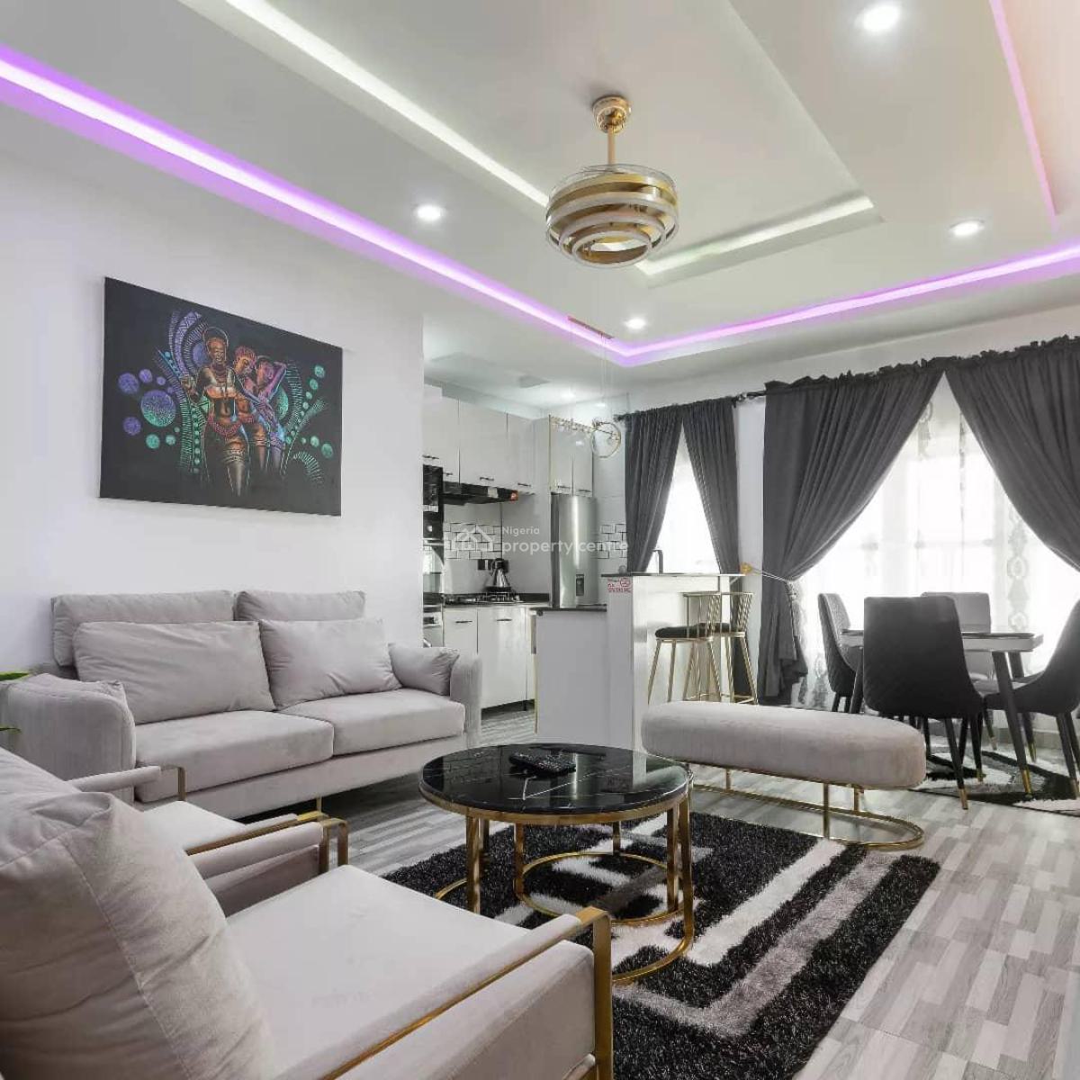 Fully Furnished 2-bedroom Apartment with Water View, Nike Art Gallery Road, Ikate Elegushi, Lekki, Lagos, Flat / Apartment for Rent