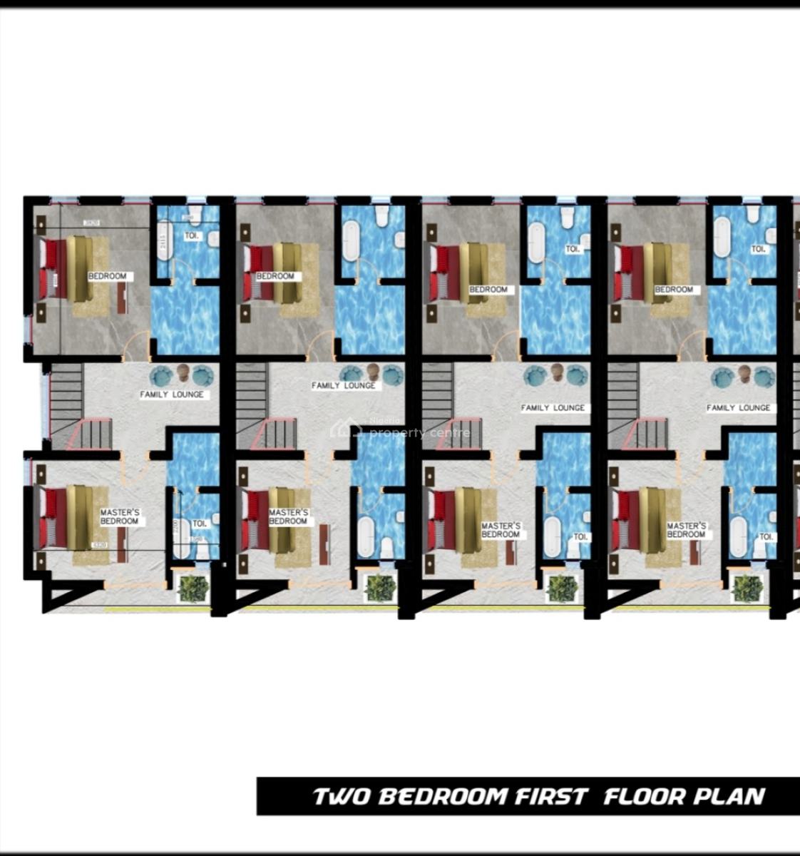 Luxury 2 Bedroom Terrace Duplex with Fitted Kitchen and Maids Room, Lekki Gardens Phase 4 Road Behind Lagos Business School, Ajiwe, Ajah, Lagos, Terraced Duplex for Sale