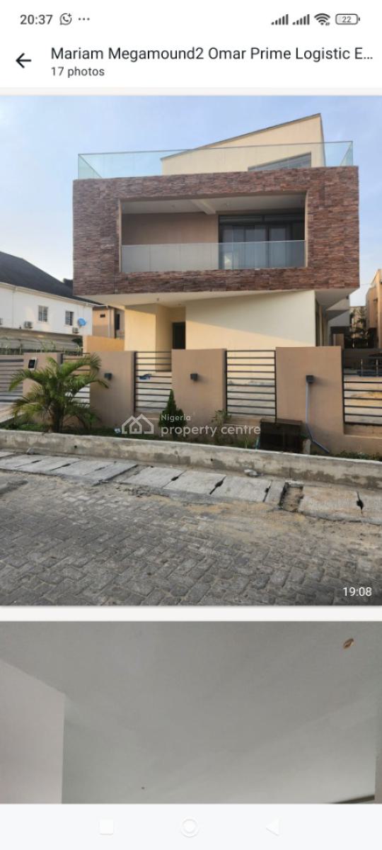 Fantastic 5 Bedroom Fully Detached Duplex with Bq and Swimming Pool, Megamound Estate Off Lekki County Homes, Ikota, Lekki, Lagos, Detached Duplex for Rent