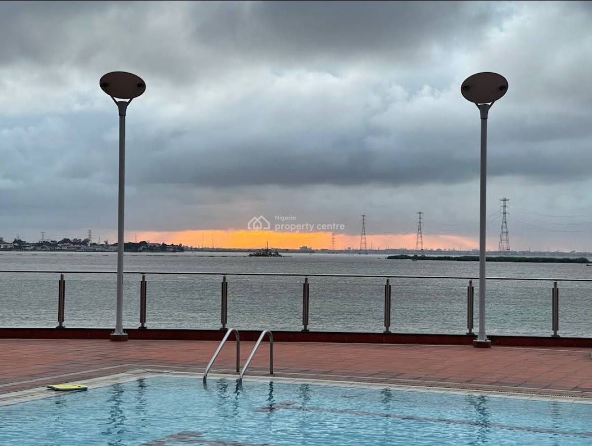 Luxury Waterfront Furnished 3bedroom Apartment with Bq & All Amenities, Ocean Parade, Banana Island, Ikoyi, Lagos, Flat / Apartment for Rent