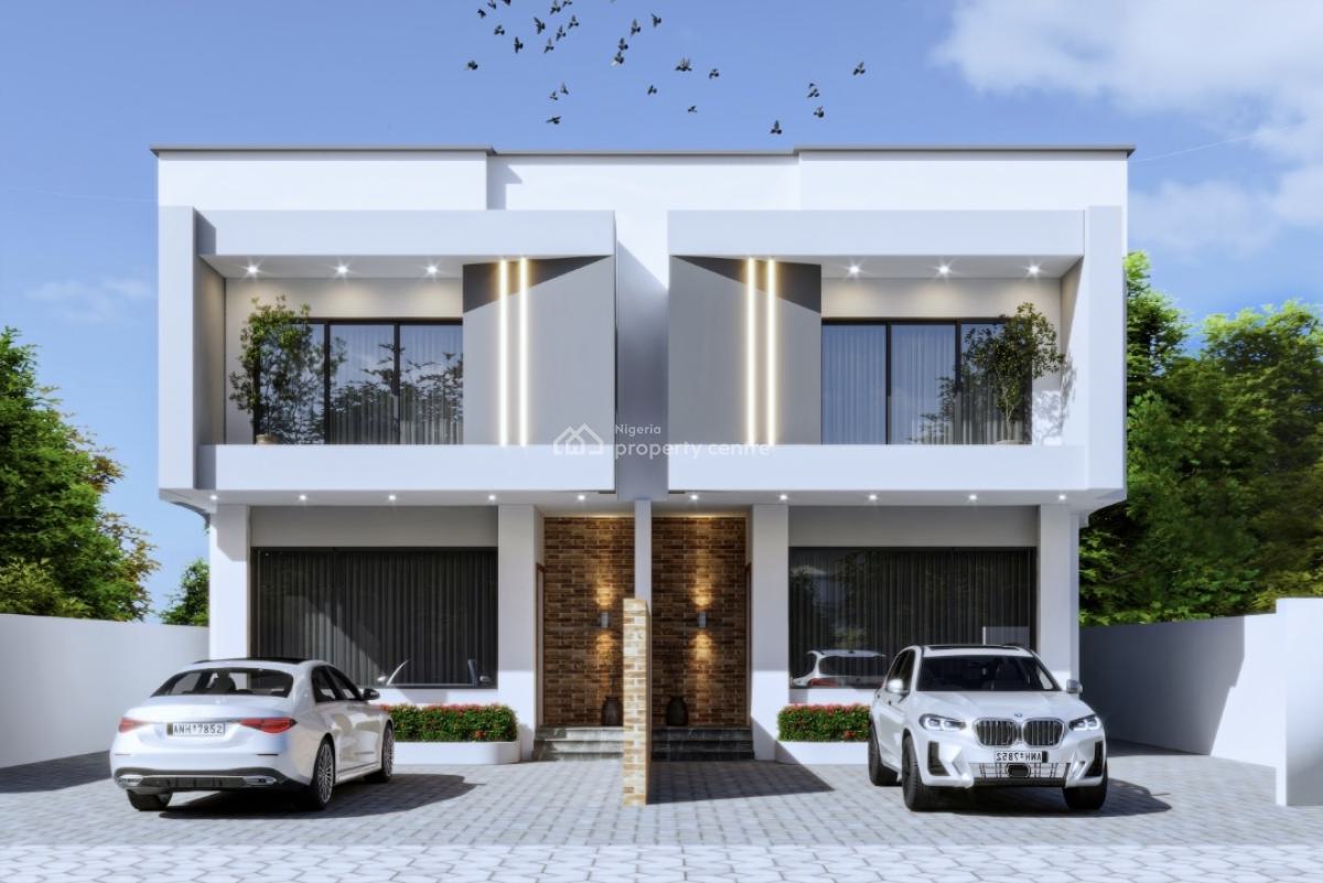 Luxury 3 Bedrooms Semi-detached Duplex with Fitted Kitchen and Bq, Lekki Gardens Phase 4 Road Behind Lagos Business School(lbs), Ajiwe, Ajah, Lagos, Semi-detached Duplex for Sale
