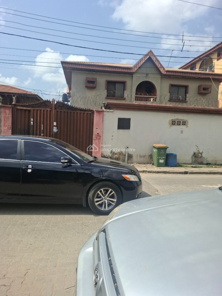 Super Solid Block of 4 Flats of 3 Bedroom Each on an Interlocked Street, Ago Palace, Isolo, Lagos, Block of Flats for Sale