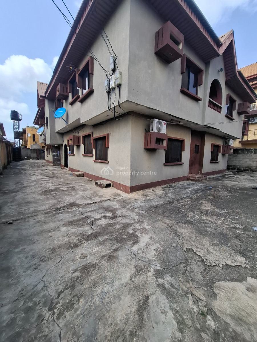 Super Solid Block of 4 Flats of 3 Bedroom Each on an Interlocked Street, Ago Palace, Isolo, Lagos, Block of Flats for Sale