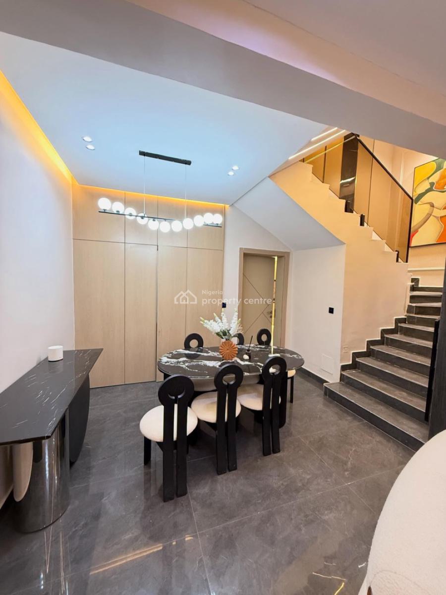 Contemporary 4 Bedroom Smartly Designed & Furnished Duplex,bq ,solar, Serene and Well Secured Neighborhood, Kado, Abuja, Terraced Duplex for Sale