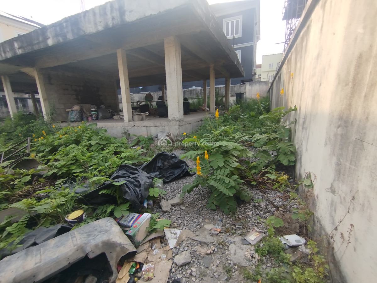 500 Square Meters Land with Uncompleted Structure, Nike Art Gallery Road Ikate Bus Stop, Lekki Phase 1, Lekki, Lagos, Mixed-use Land for Sale