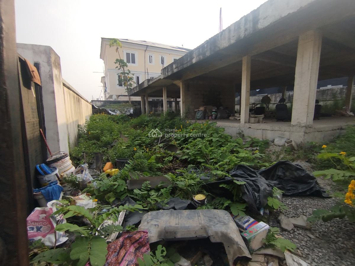 500 Square Meters Land with Uncompleted Structure, Nike Art Gallery Road Ikate Bus Stop, Lekki Phase 1, Lekki, Lagos, Mixed-use Land for Sale
