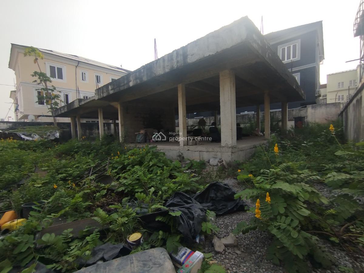 500 Square Meters Land with Uncompleted Structure, Nike Art Gallery Road Ikate Bus Stop, Lekki Phase 1, Lekki, Lagos, Mixed-use Land for Sale