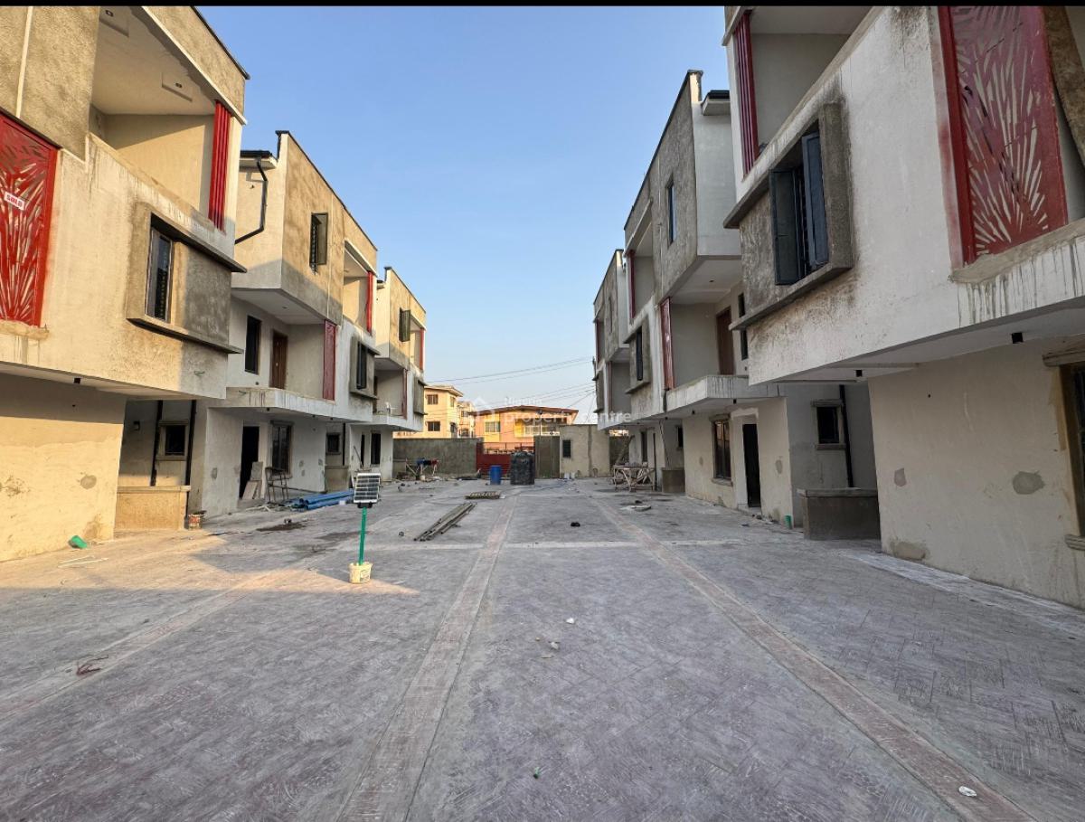 Newly Big 4 Semi Detach Duplex + Amenities (self Compound), Lovely Environment Off Moyagoro St, Ogba Central Ogba Ikeja, Ogba, Ikeja, Lagos, Semi-detached Duplex for Sale