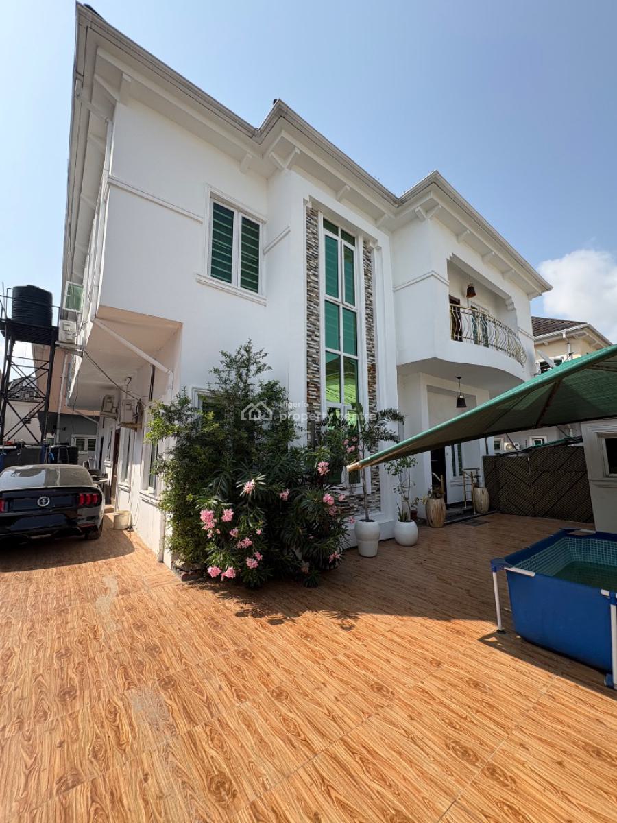 Furnished 5 Bedroom House, By Canal West, Osapa, Lekki, Lagos, Detached Duplex for Sale