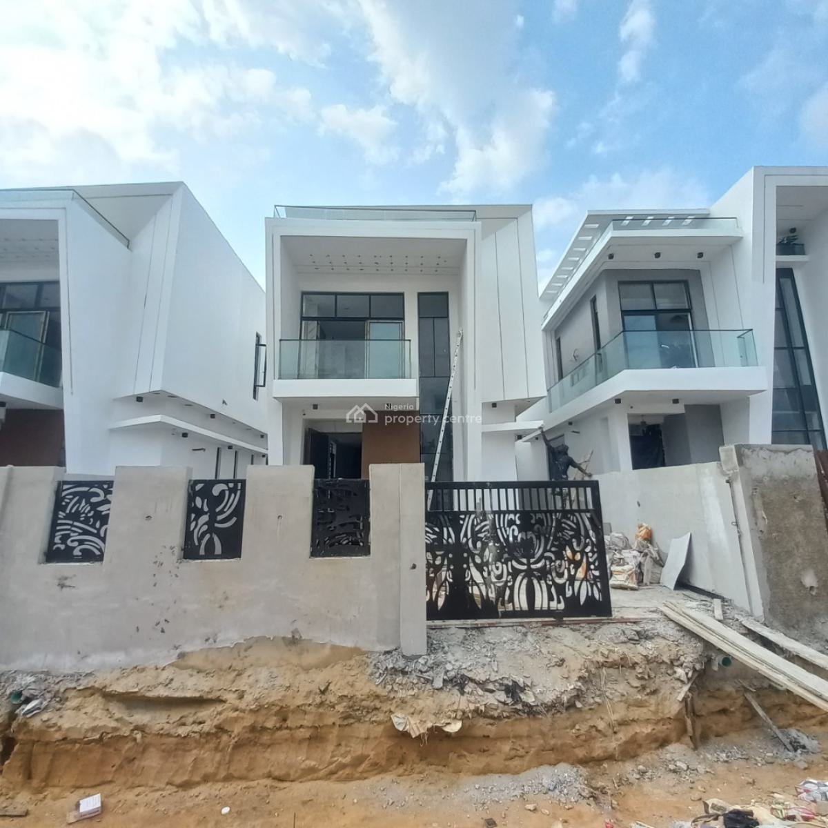 Standard 5 Bedroom Detached Duplex with Bq, Chevron Toll Gate, Lekki, Lagos, House for Sale