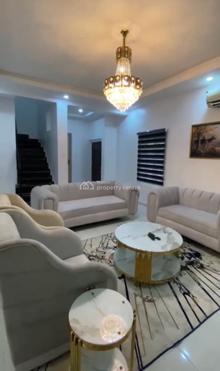 Two Furnished Bedrooms and Parlour Upstairs, Ogidan Is Before Shoprite, Sangotedo, Ajah, Lagos, Terraced Duplex for Rent