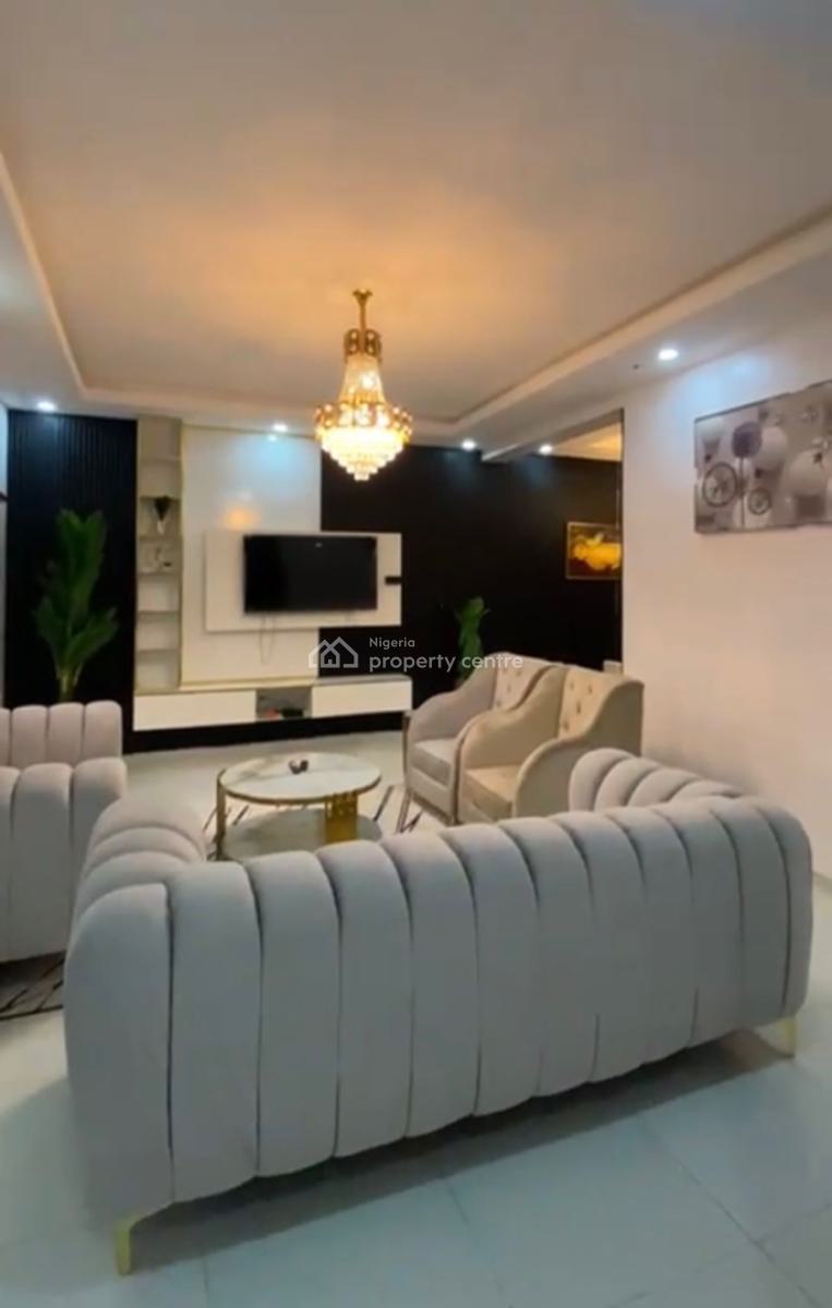 Two Furnished Bedrooms and Parlour Upstairs, Ogidan Is Before Shoprite, Sangotedo, Ajah, Lagos, Terraced Duplex for Rent