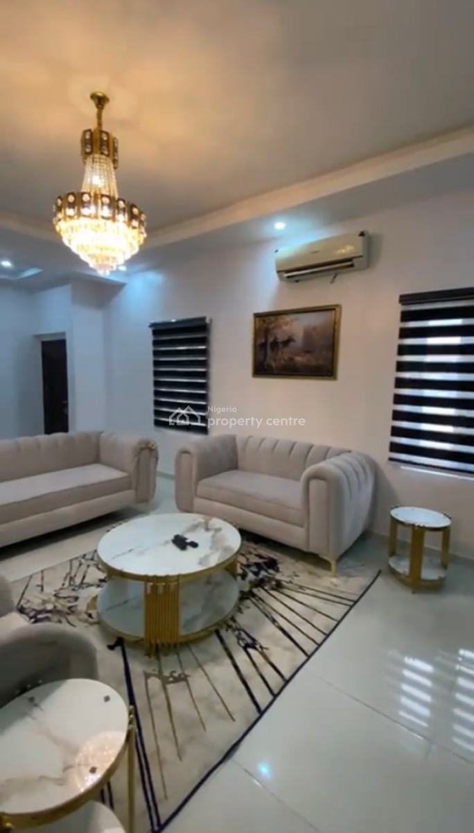 Two Furnished Bedrooms and Parlour Upstairs, Ogidan Is Before Shoprite, Sangotedo, Ajah, Lagos, Terraced Duplex for Rent