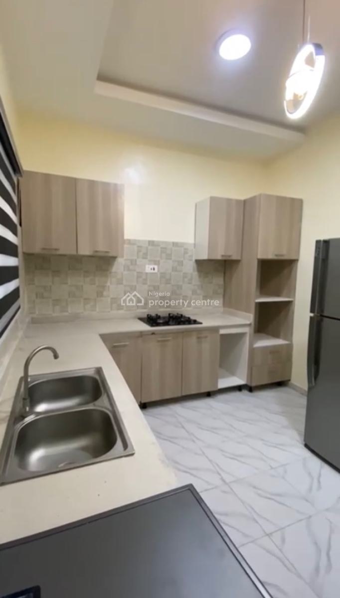 Two Furnished Bedrooms and Parlour Upstairs, Ogidan Is Before Shoprite, Sangotedo, Ajah, Lagos, Terraced Duplex for Rent