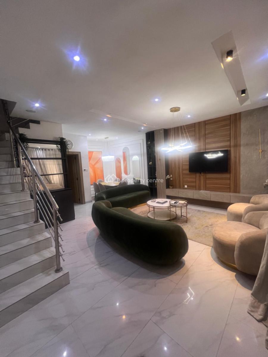 Fully Furnished 4 Bedroom Terrace Duplex with Bq, Lekki Right, Lekki Phase 1, Lekki, Lagos, Terraced Duplex for Rent