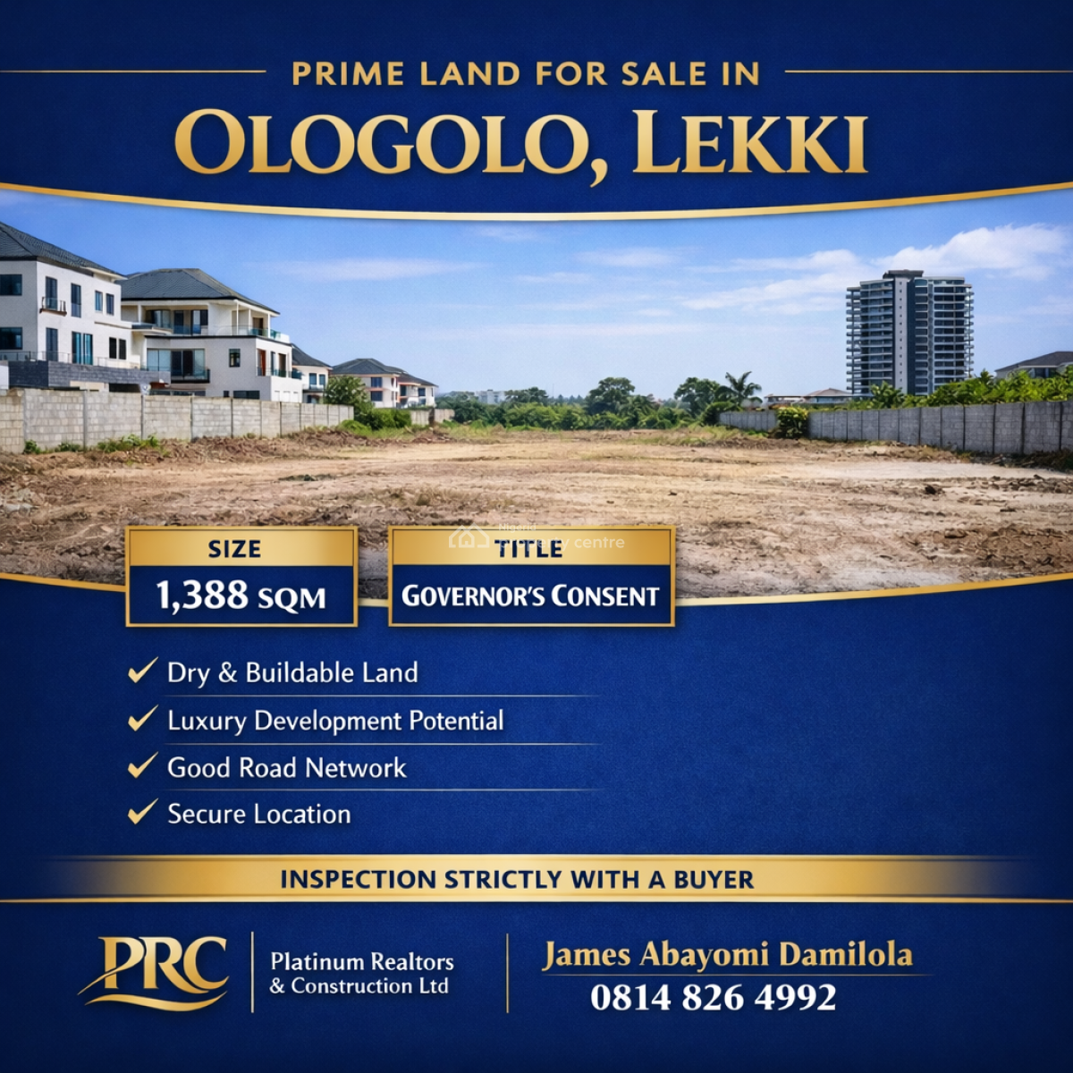 Verified & Exclusive Land, Ologolo, Lekki, Lagos, Residential Land for Sale