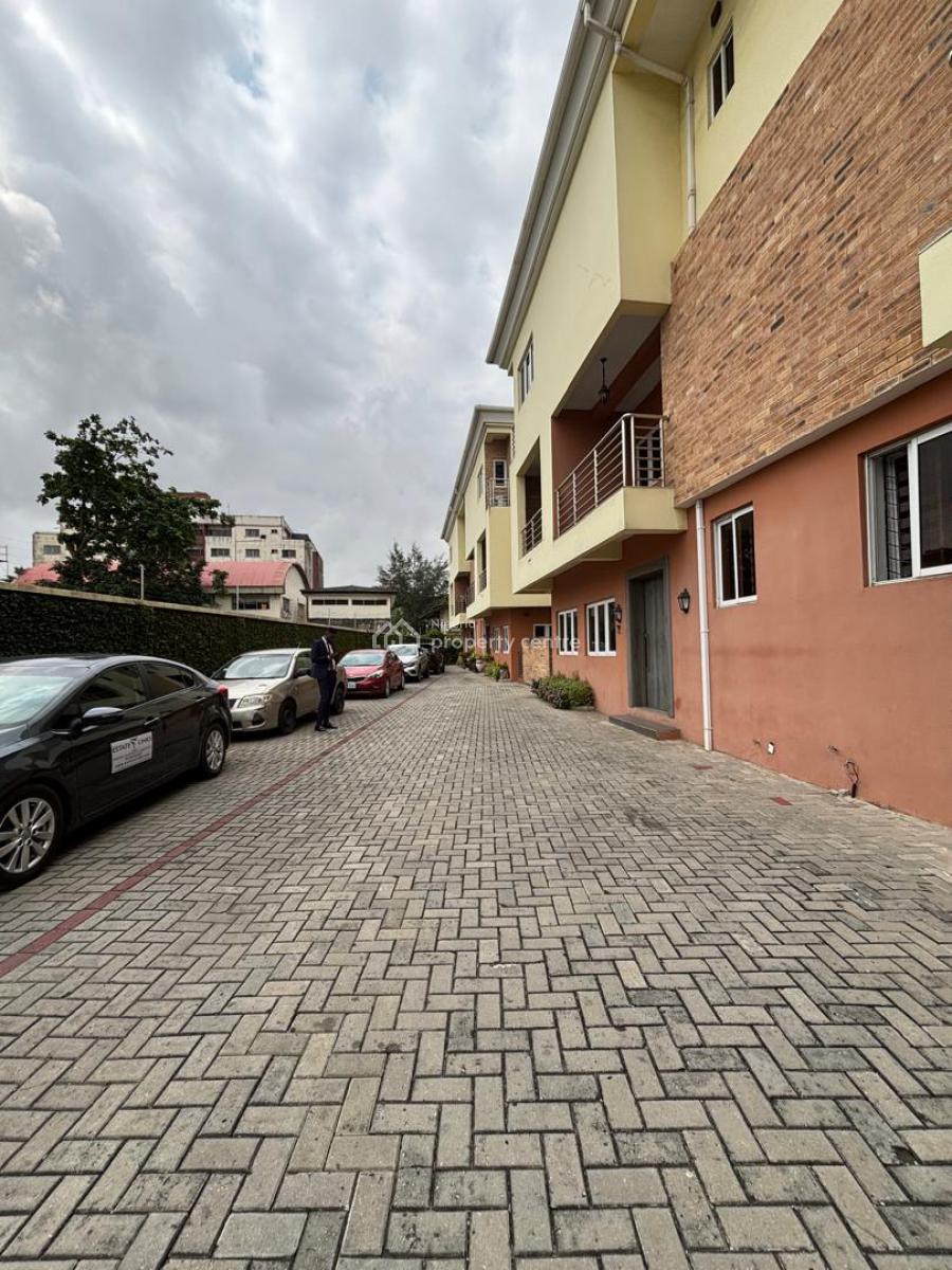 Serviced 4-bedroom Terrace Duplex with Pool & Gym Access, Off Bourdillon Road, Ikoyi, Lagos, Terraced Duplex for Rent