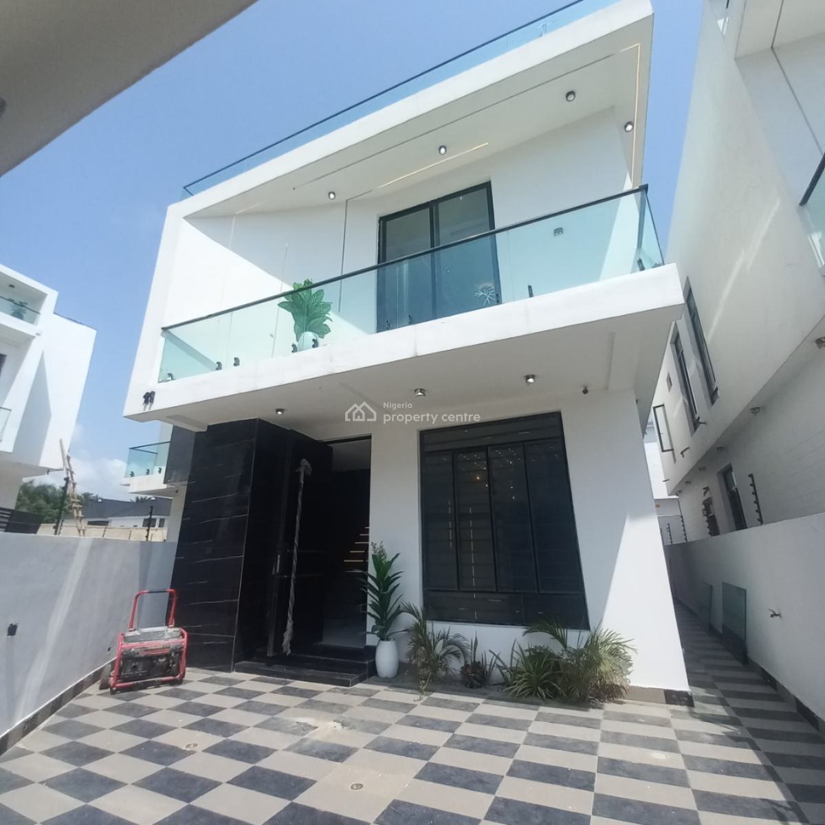 Beautiful 4 Bedroom Fully Detached Duplex with Bq, Chevron Toll Gate, Lekki, Lagos, Detached Duplex for Sale