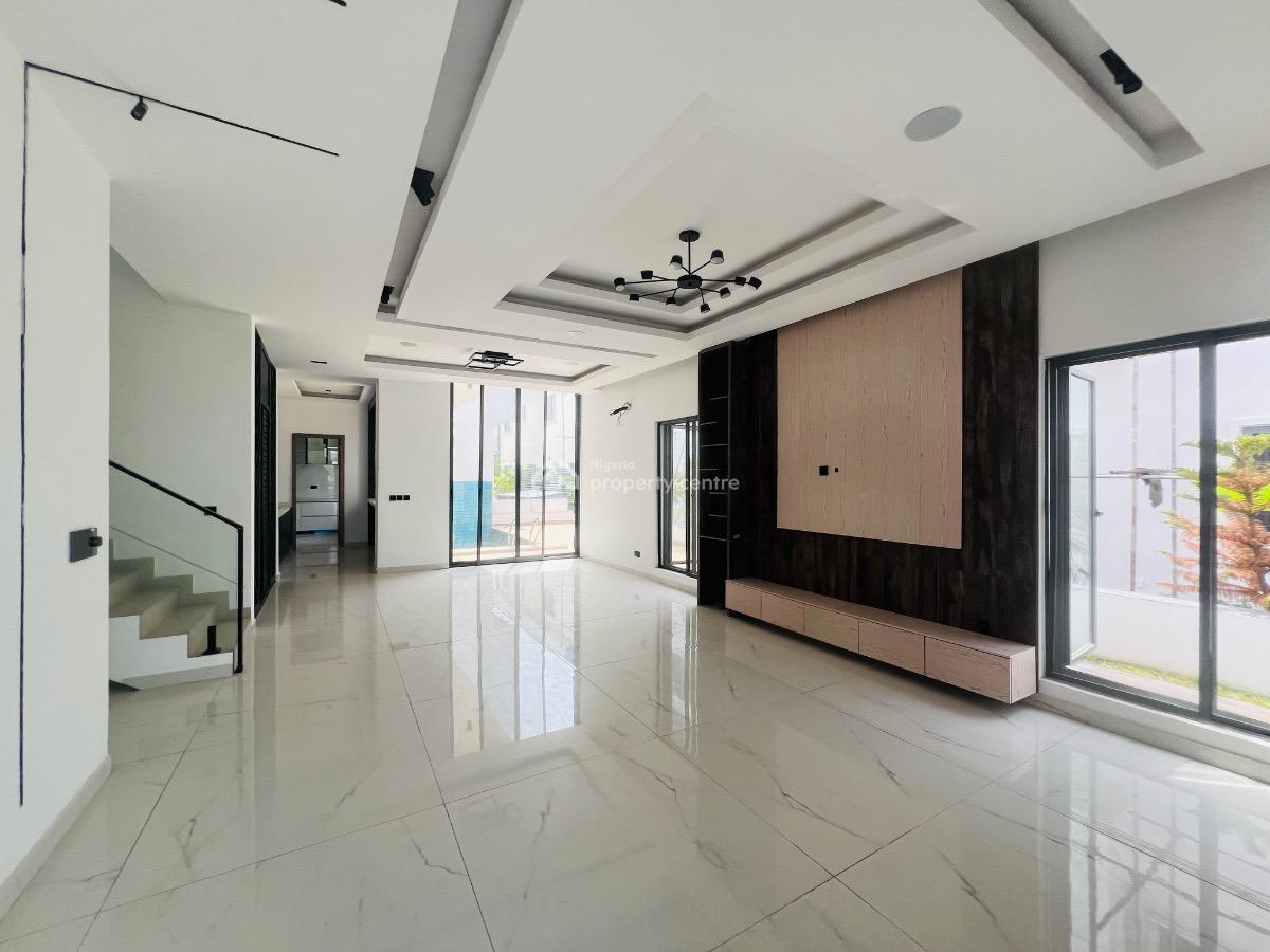 Brand New 5 Bedroom Duplex with Cinema and Pool, Cowrie Creek Estate, Ikate, Lekki, Lagos, Detached Duplex for Sale