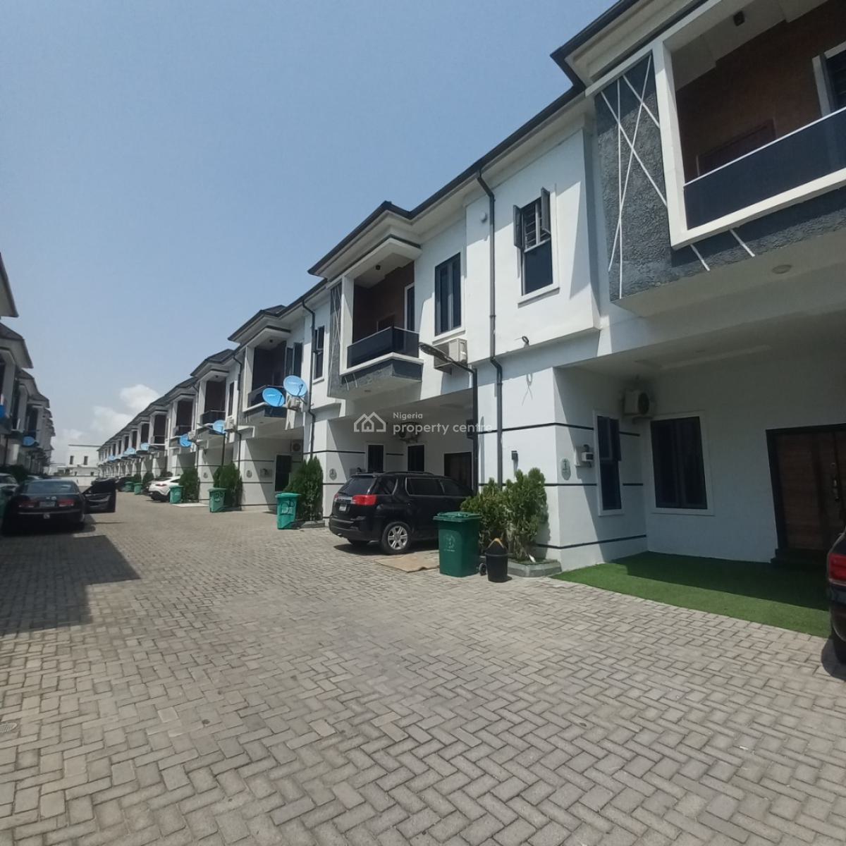 Fuly Furnished 4 Bedroom Terrace Duplex with Bq and Pool, Lekki, Lagos, Terraced Duplex for Rent