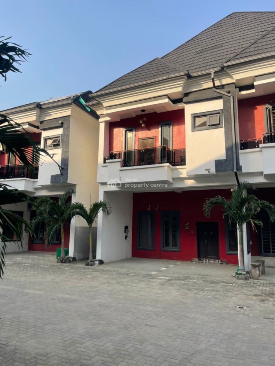 Luxury Standard Massive 4 Bedroom Terrace Duplex, Located Inside an Estate,good Road and Secured Estate with Clean Water, Ikota, Lekki, Lagos, Terraced Duplex for Rent