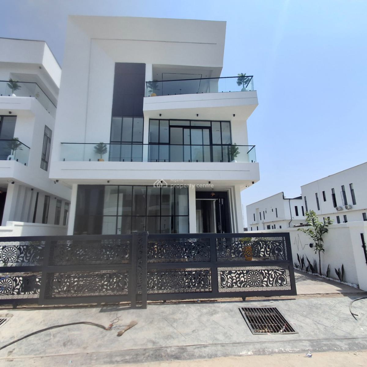Five Bedrooms Fully Detached Duplex, Chevron, Lekki, Lagos, Detached Duplex for Sale