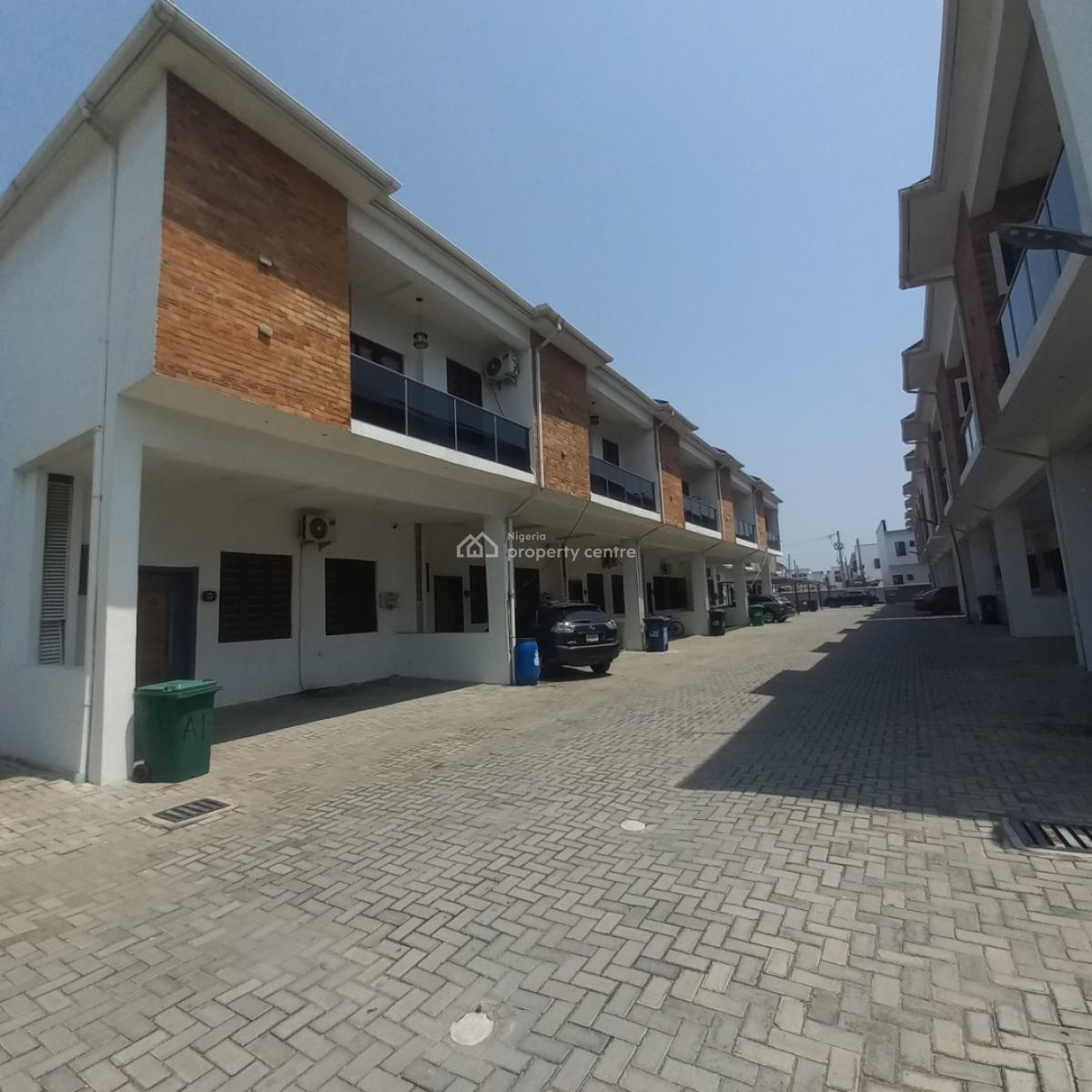 Lovely 4 Bedroom Terrace Duplex with Bq, Chevron, Lekki, Lagos, Terraced Duplex for Rent