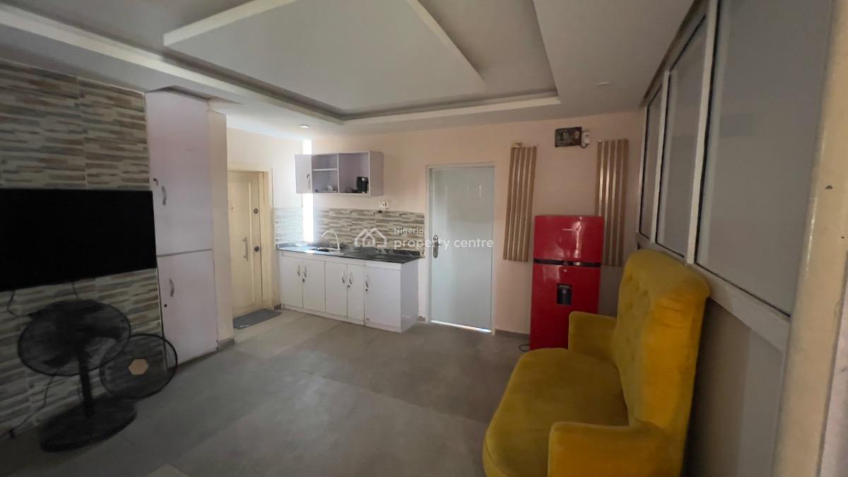 Furnished and Serviced One Bedroom Flat with a Shared Living Room for, 6 Alaka Street,off Fola Agoro, Abule Ijesha, Yaba, Lagos, Mini Flat (room and Parlour) for Rent