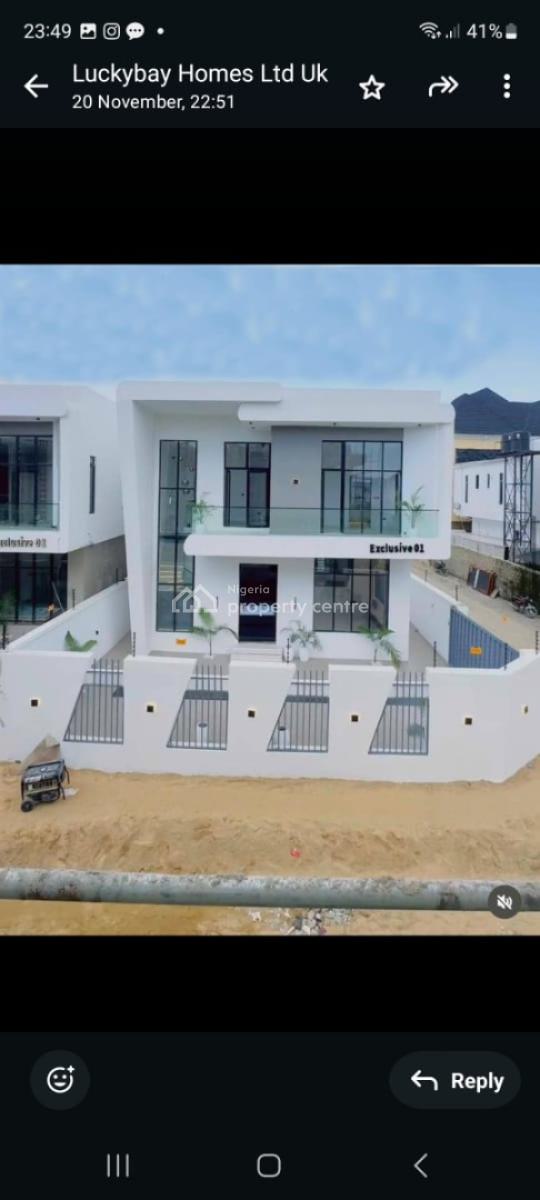 Luxury 4bedroom Fully Detached Duplex with Bq, Lekki Palm Estate, Opposite Thomas Estate, Ajah, Lagos, Detached Duplex for Sale