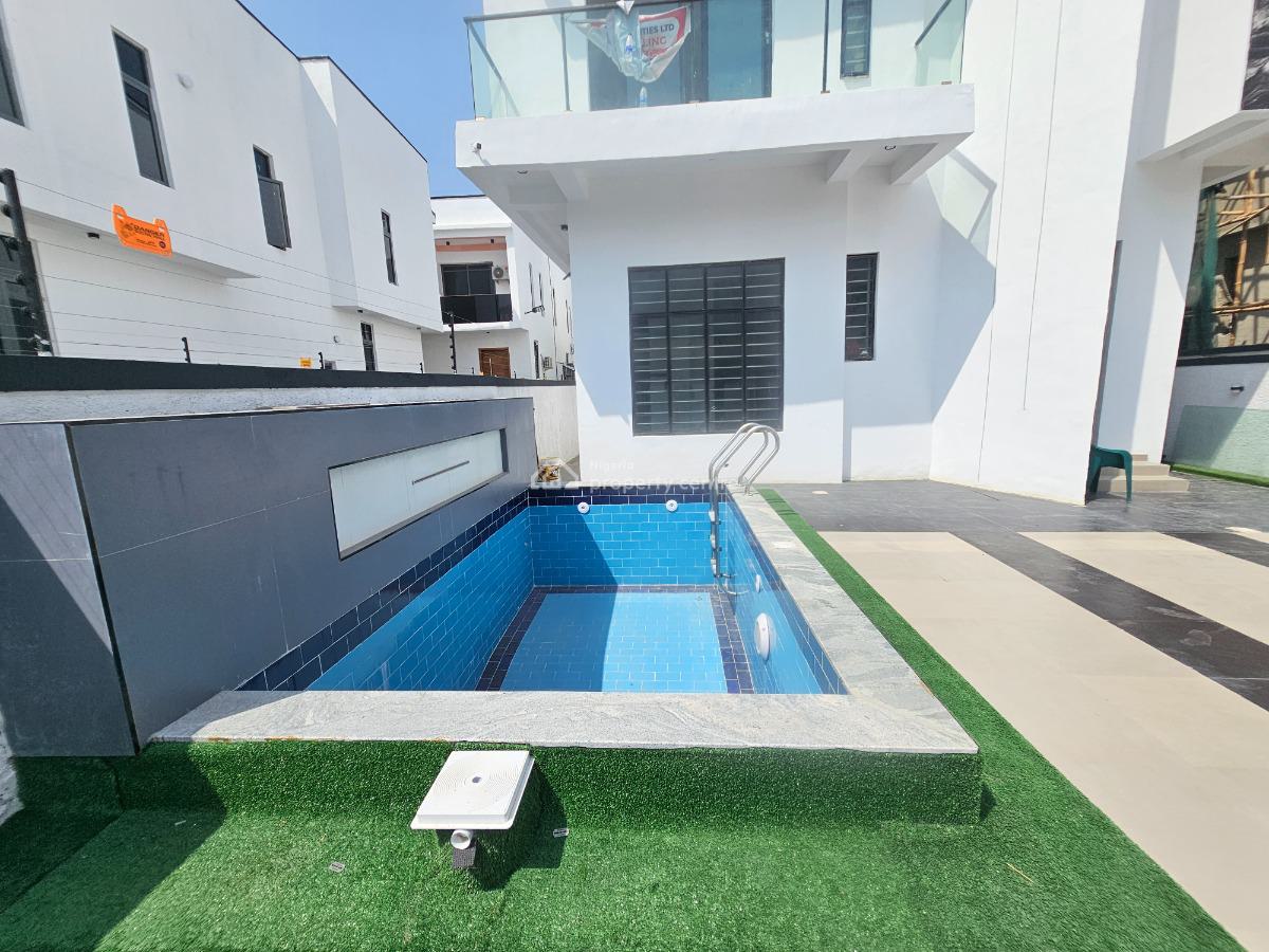 Stunning 5 Bedroom Detached House with Swimming Pool and Bq, Ikota, Lekki, Lagos, Detached Duplex for Sale