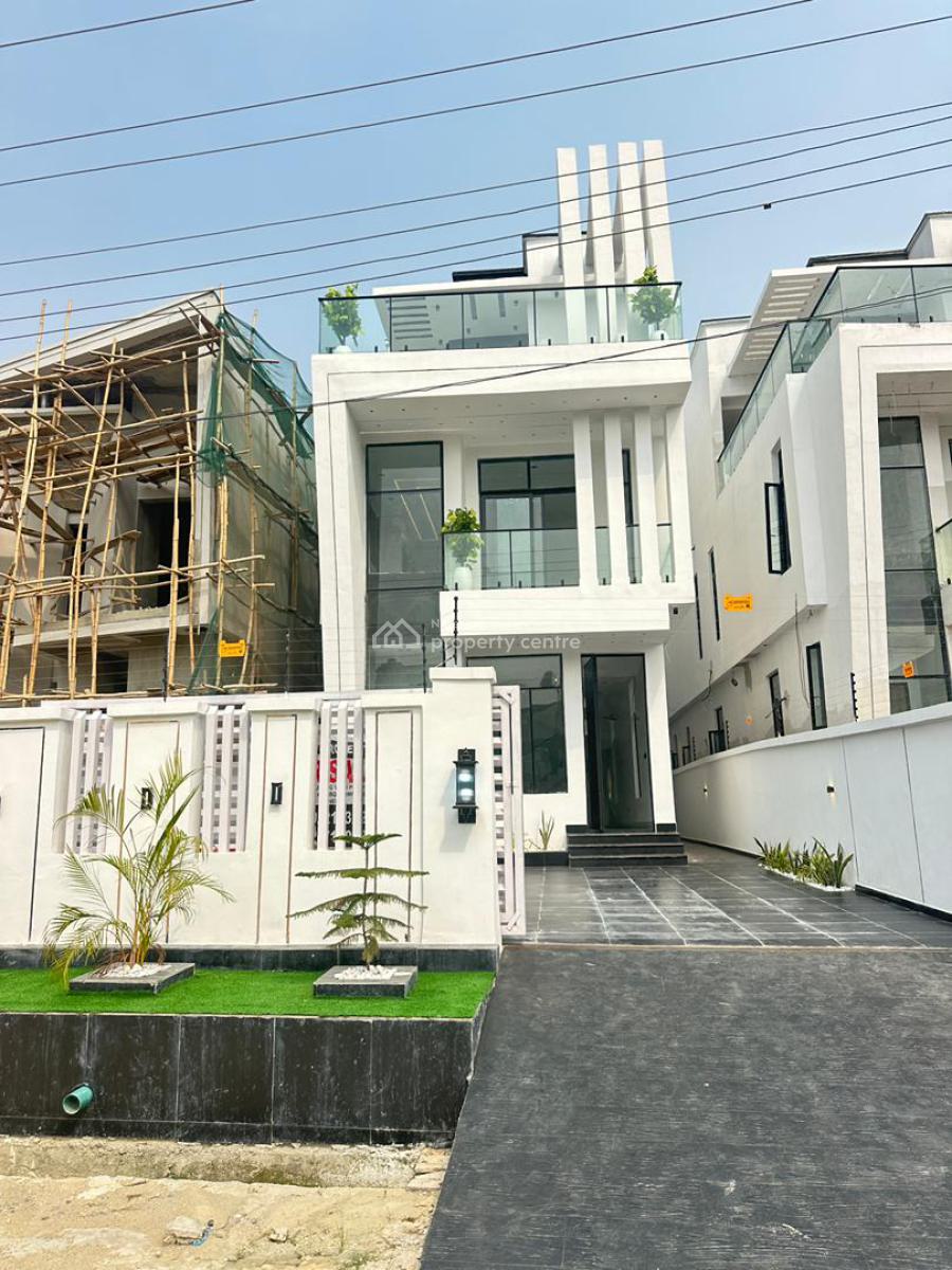 Exquisite Luxury Spacious 5 Bedroom Fully Detached Duplex, Chevron, Lekki, Lagos, Detached Duplex for Sale
