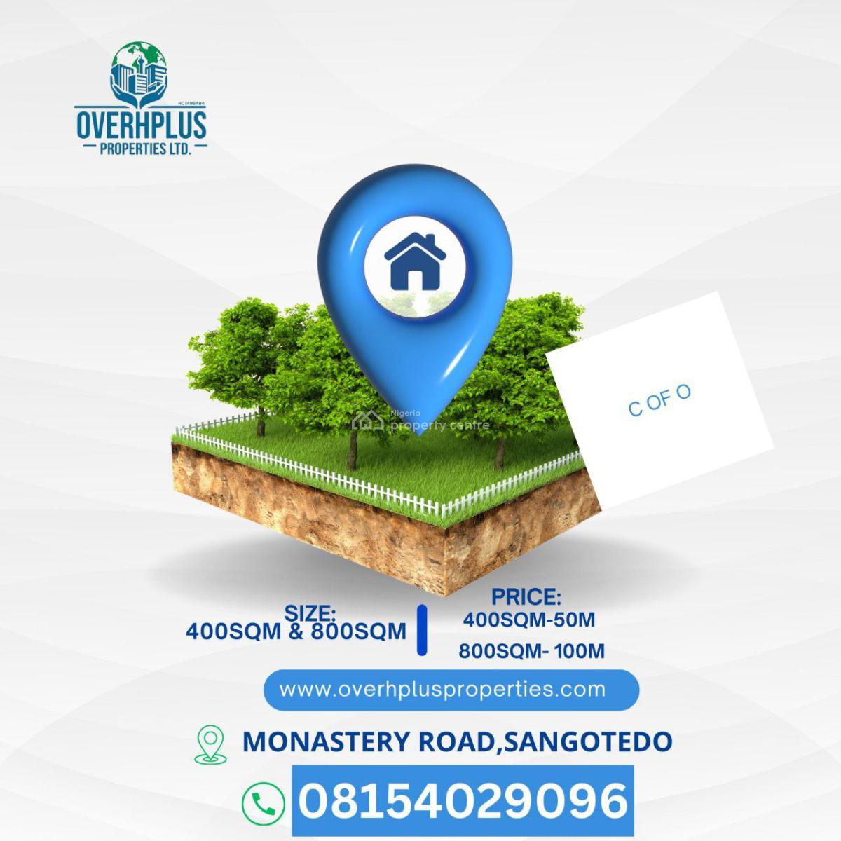 400sqm Plot of Land, Monastery Road, Sangotedo, Ajah, Lagos, Residential Land for Sale