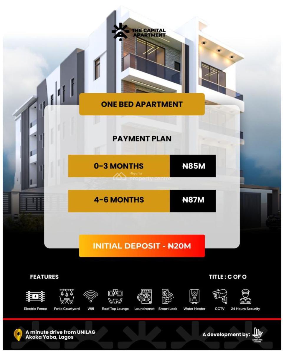 The Capital Apartment, 18, Shobande Street, Akoka, Yaba, Lagos, Mini Flat (room and Parlour) for Sale