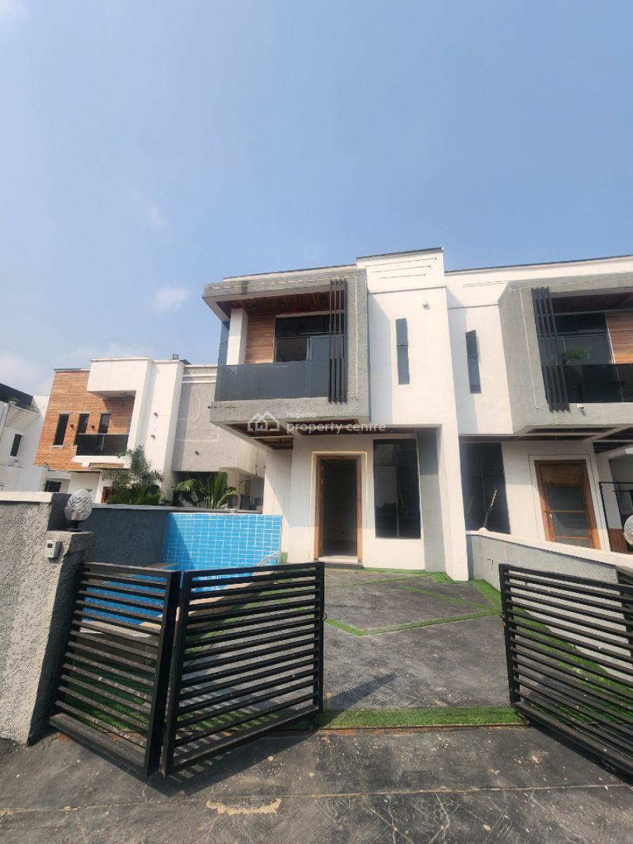 Brand New Exquisite 4 Bedroom Semi Detached Duplex with Bq + Swimming Pool, Oral Estate By Chevron, Lekki, Lagos, Semi-detached Duplex for Sale