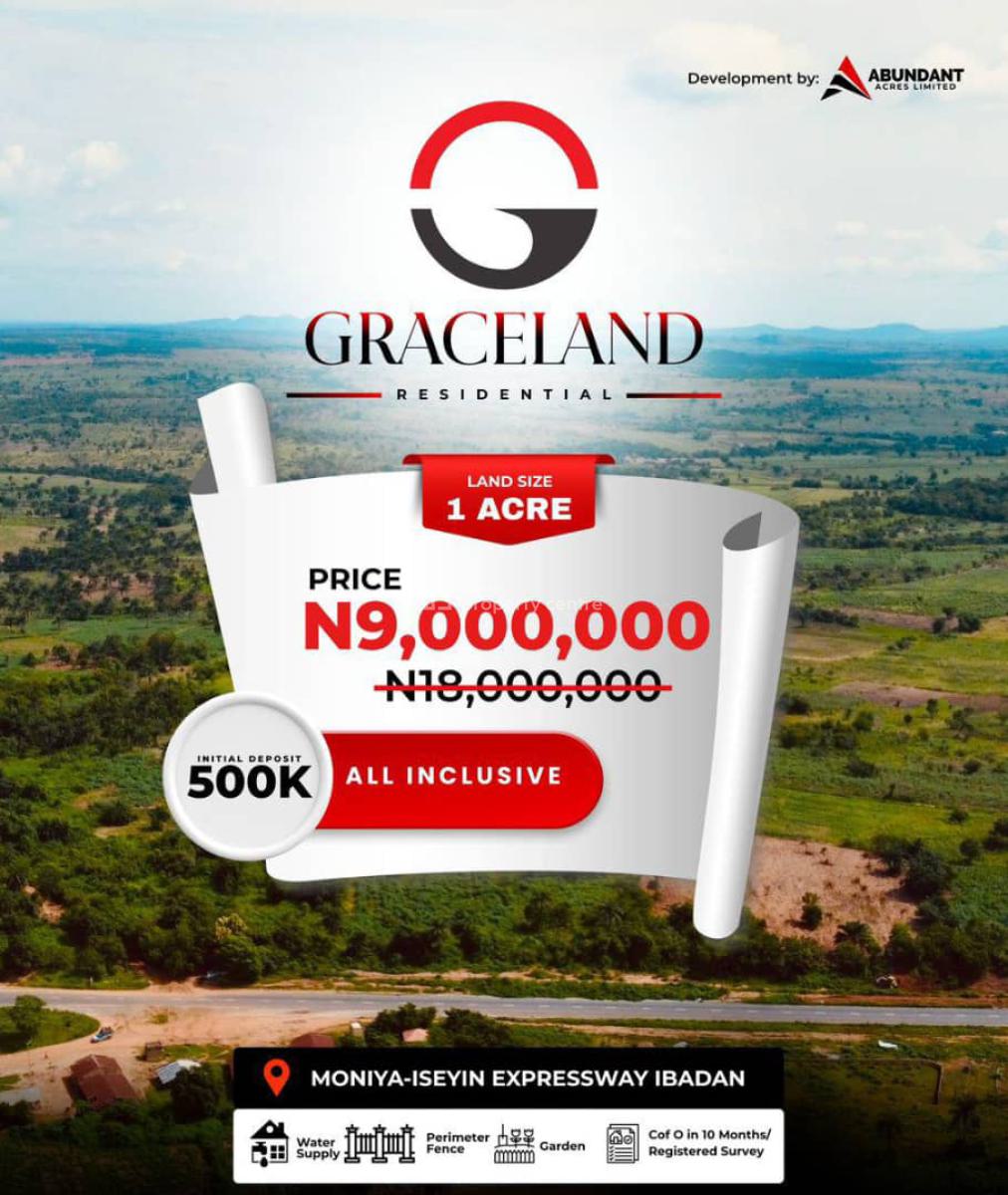 Strategically Located Land Property with Good Roi Value, Moniya, Ibadan, Oyo, Land for Sale