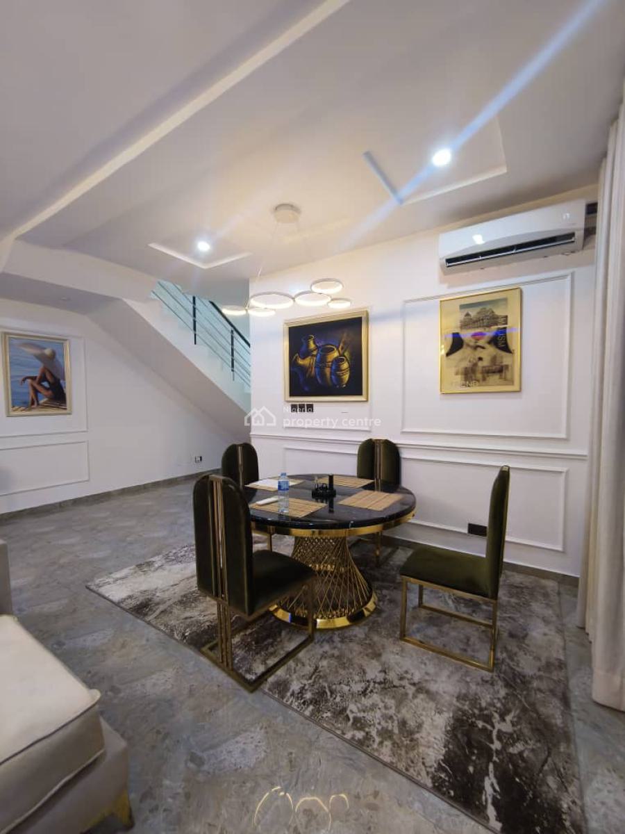 Fully Furnished 4 Bedroom Terrace Duplex with Bq, Ikate, Lekki, Lagos, Terraced Duplex for Rent