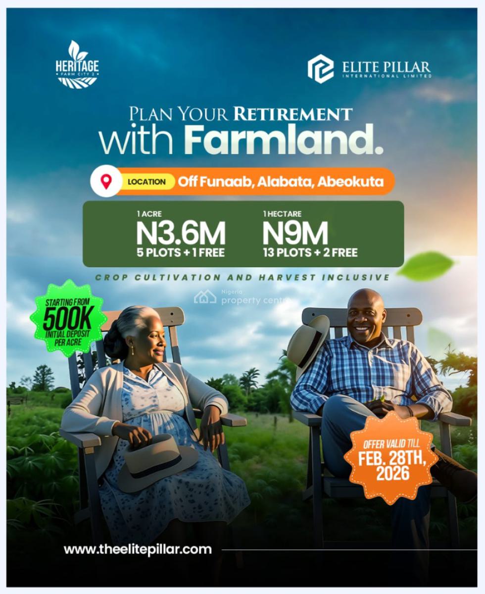 Make Massive Cashflow From Agriculture By Investing in Farmlands, Funaab, Alabata Road, Abeokuta North, Ogun, Land for Sale