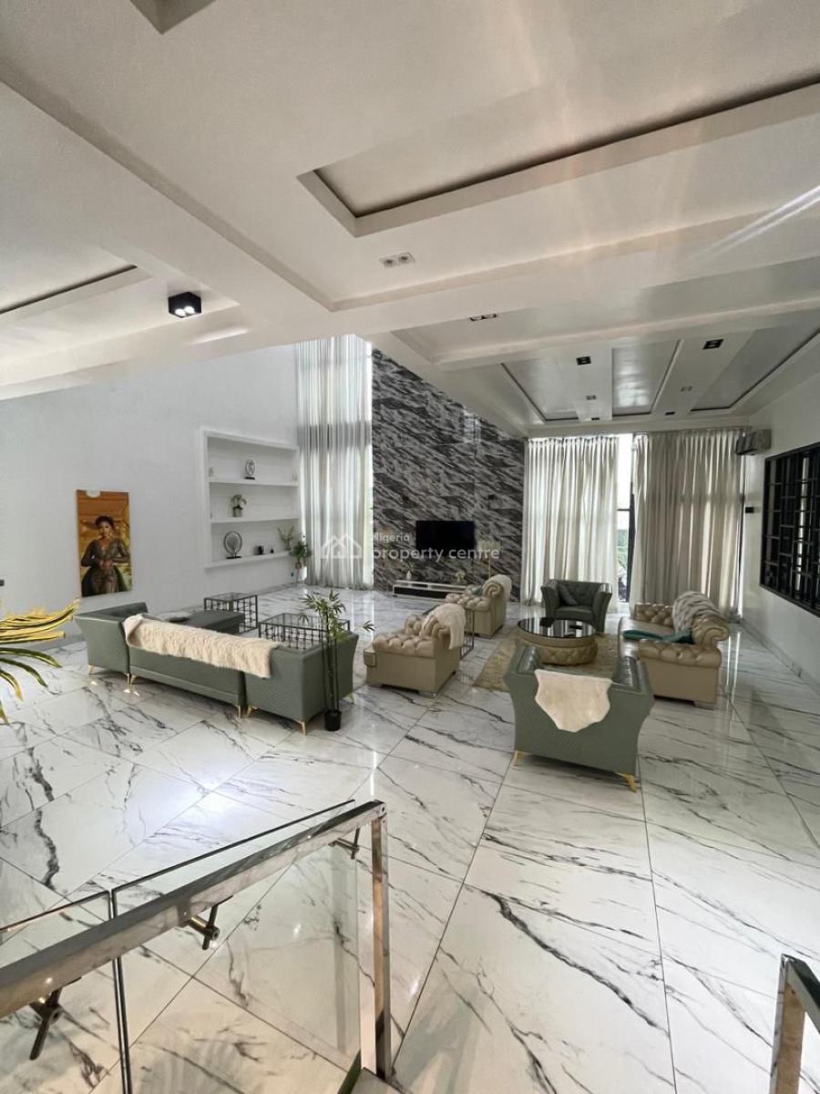 Contemporary 5 Bedroom Fully Detached Duplex with Bq,cinema,swimming, Pinnock Beach Estate, Osapa, Lekki, Lagos, Detached Duplex for Sale