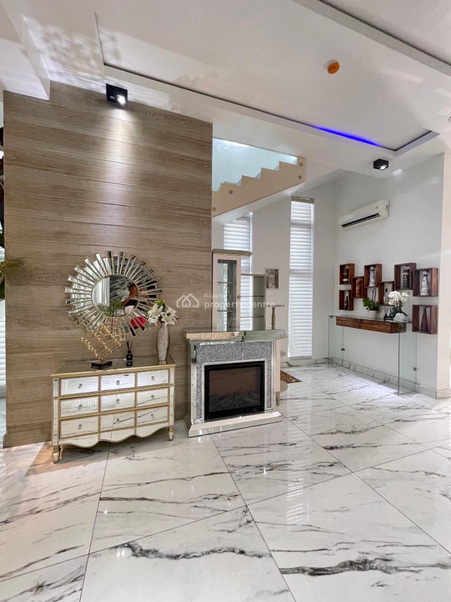 Contemporary 5 Bedroom Fully Detached Duplex with Bq,cinema,swimming, Pinnock Beach Estate, Osapa, Lekki, Lagos, Detached Duplex for Sale