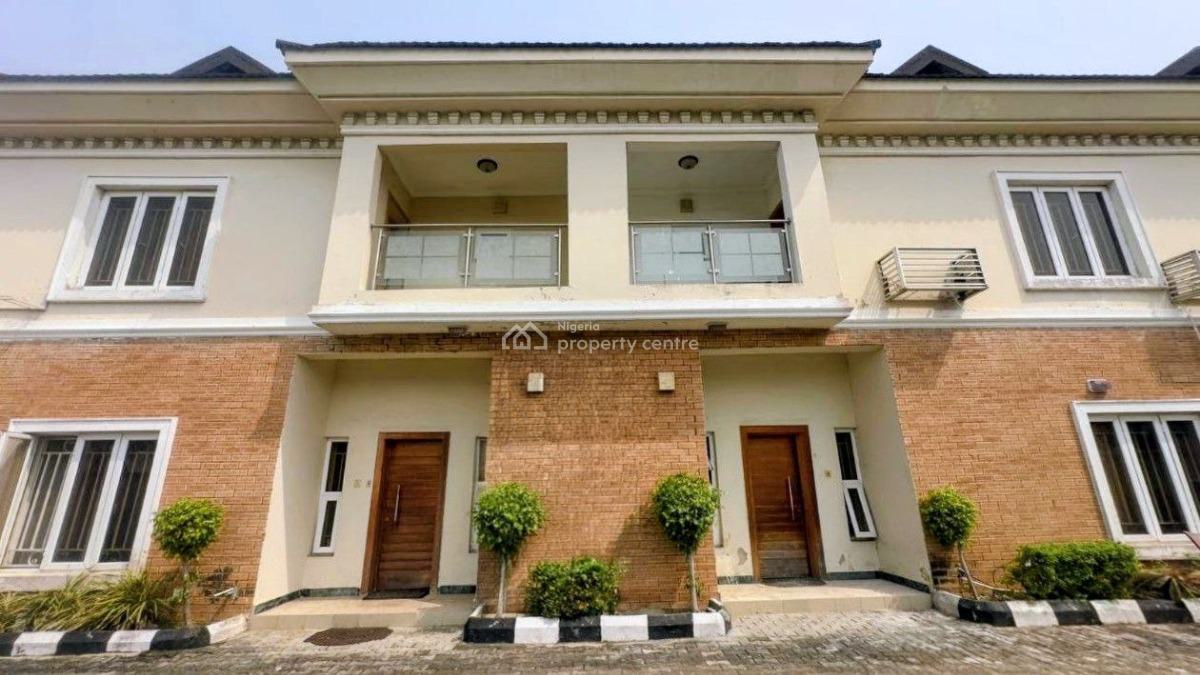 4 Waterfront 5 Bed Terraces on 1,750sqm with Jetty & Pool, Victoria Garden Estate, Vgc, Lekki, Lagos, Terraced Duplex for Sale