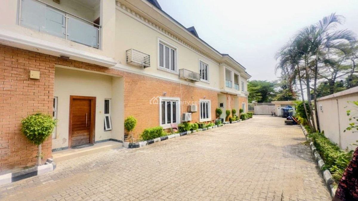 4 Waterfront 5 Bed Terraces on 1,750sqm with Jetty & Pool, Victoria Garden Estate, Vgc, Lekki, Lagos, Terraced Duplex for Sale