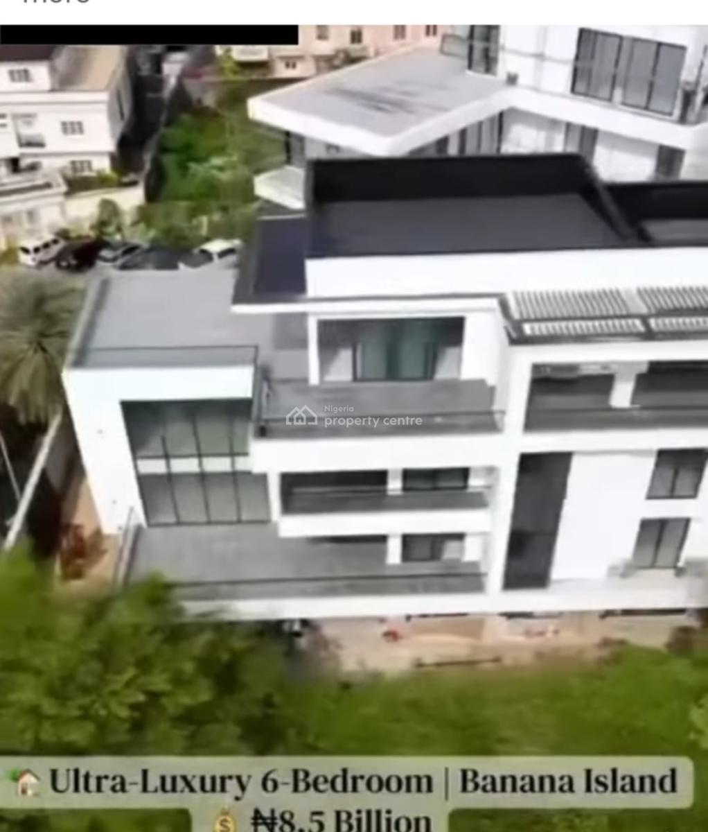 6 Bedroom Mansion House with Maiden Quarters Swimmingpool Elevator, Banana Island, Ikoyi, Lagos, Detached Duplex for Sale