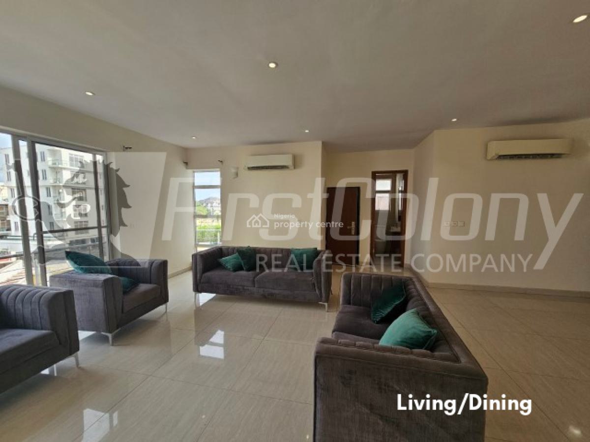 Fully Serviced, Ample 3 Bedroom Apartment, Banana Island, Ikoyi, Lagos, Flat / Apartment for Rent