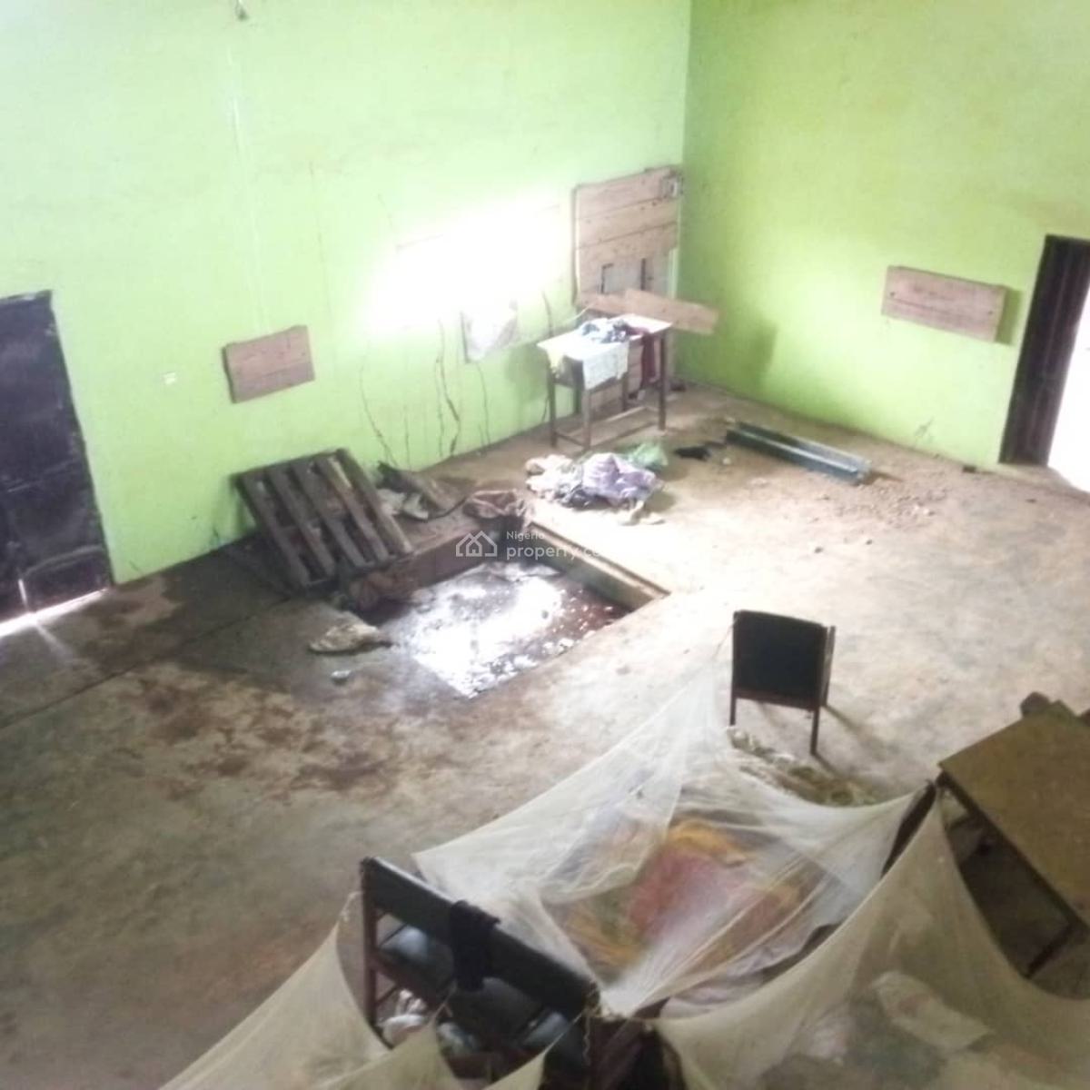 4 Plots (2692m2) in a Developed Area: Very Close to The Express, Off Old Lagos Road, Ibadan, Oyo, Warehouse for Sale