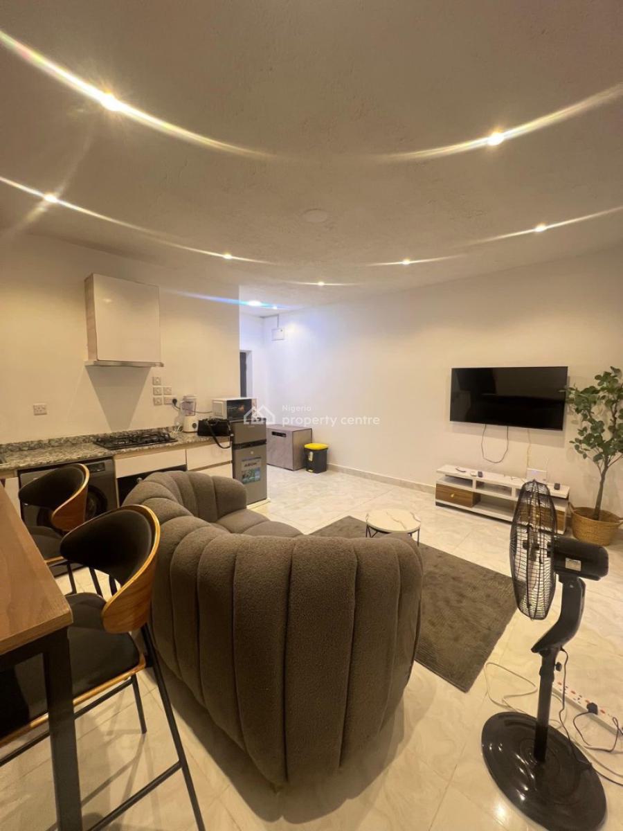 Serviced and Furnished 1 Bedroom Apartment with Elevator, Lekki Phase 1, Lekki, Lagos, Mini Flat (room and Parlour) for Rent