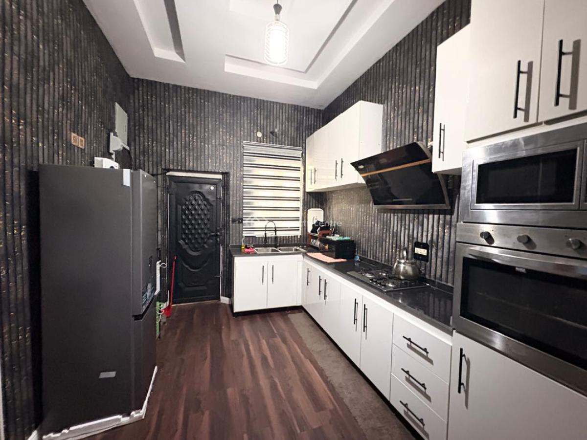 Luxury Self Serviced Furnished 4 Bedroom Terrace House with Internet, Ikota Mega Chicken, Ikota, Lekki, Lagos, Terraced Duplex for Rent
