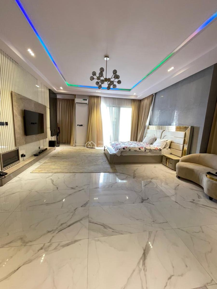 Fully Furnished Luxury 6 Bedroom Fully Duplex + 2 Spacious Bqs, Pinnock Beach Estate, Osapa, Lekki, Lagos, Detached Duplex for Rent